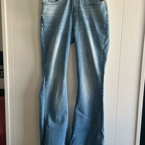 Lucky Brand Jeans Stevie high rise flare light blue